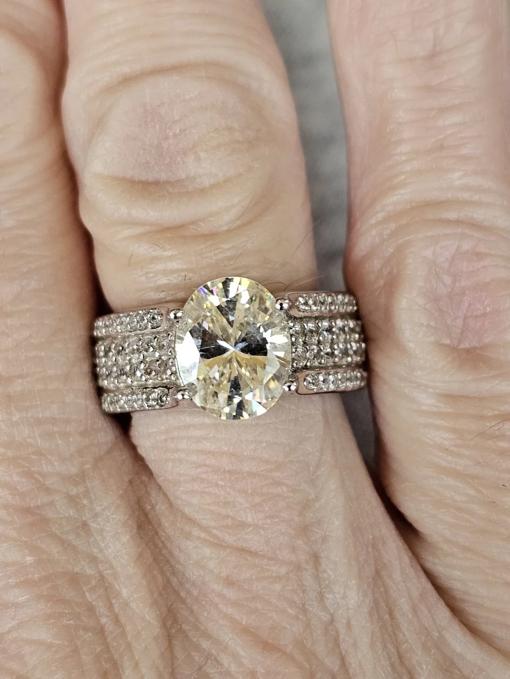 Rare Strontium Titanate & Zircon Ring Sterling Silver Size 6! - Picture 8 of 8